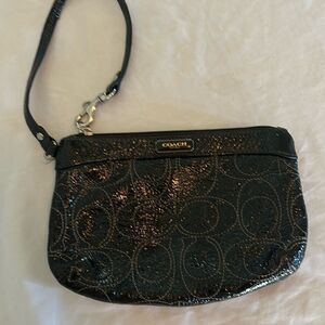 COPY - Coach Patent Leather Wristlet
